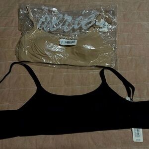 Aerie Black and Tan Bralette Set